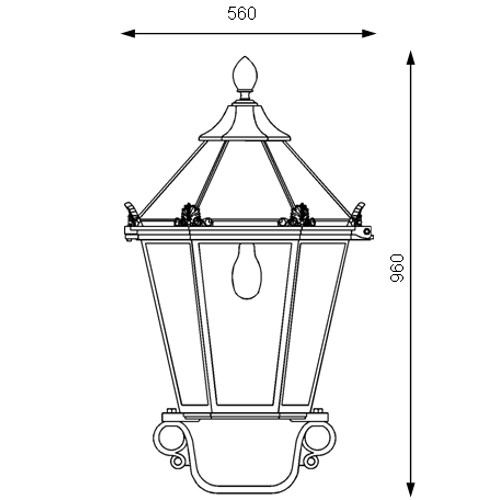 Historical luminaire thl-237 drawing