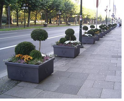 flower buckets square in the city of Wiesbaden1