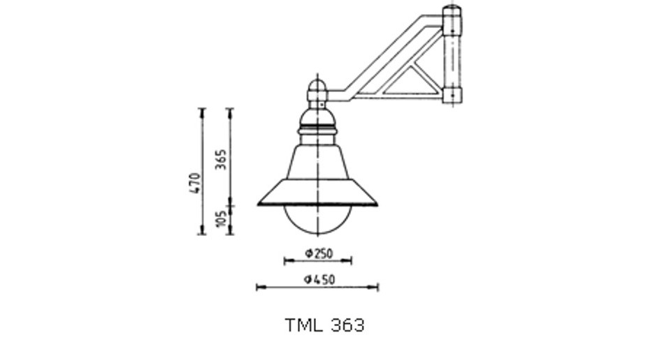 dekorative Leuchte TML-363 zeichnung
